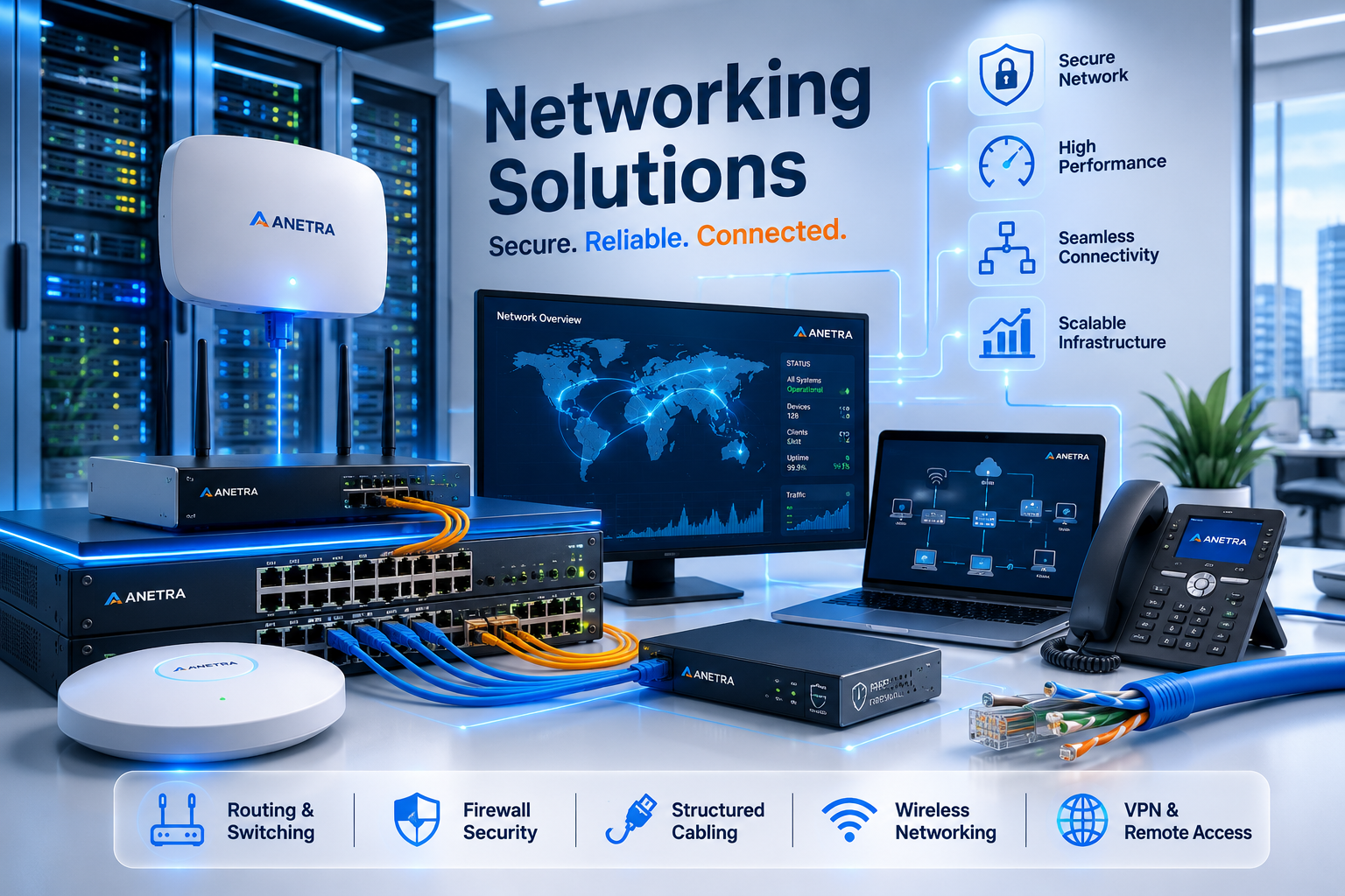 Anetra Infotech networking infrastructure